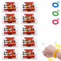 10 Anti Mosquito Insect Bug Bracelet Long Lasting Repellent Repeller Wrist Band