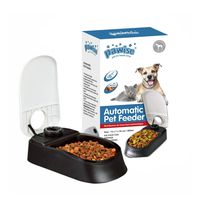 PAWISE Automatic Pet Feeder for Dogs and Cats, 1.5 Cups Food Dispenser Station with 48-Hour Timer - Single