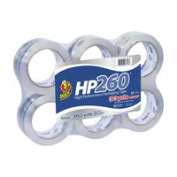 Duck HP260 Packing Tape Refill, 6 Rolls, 1.88 Inch x 60 Yard, Clear (1296093)