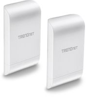 TRENDnet 10dBi Wireless N300 Outdoor PoE Preconfigured Point-to-Point Bridge Bundle Kit, 2 x Preconfigured Wireless N Access Points, IPX6 Rated Housing, TEW-740APBO2K