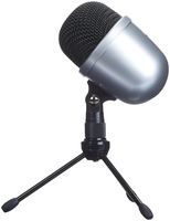 AmazonBasics Desktop Mini Condenser Microphone With Tripod - Silver