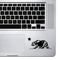 StickAny Palm Series California Bear Repub Sticker for MacBook Pro, Chromebook, and Laptops (Black)
