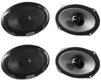 Alpine Type-E 6 x 9 Inch 300W Coaxial 2-Way Car Audio Speakers SPE-6090 (4 Pack)