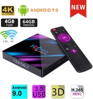 Android 9.0 TV Box, H96 MAX 4GB 64GB Android Box USB 3.0/BT 4.0/2.4G 5G Dual WiFi/3D/4K/H.265 KD18.1 Smart Android TV Box