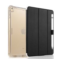 Valkit iPad Pro 12.9 Case 2017/2015 (Old Model,1st & 2nd Gen) - iPad Pro 12.9 Inch Cover Smart Folio Stand Protective Heavy Duty Rugged Armor Cases with Auto Wake/Sleep & Pencil Holder, Black