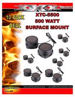 XXX by Audiopipe 10 Pairs 500w High Frequency Car Truck Boat Stereo Tweeters Built-in Crossover XTC-5500
