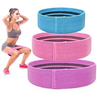 Upgraded Resistance Exercise Bands for Legs and Butt, 3 Pack Hip Bands Booty Bands Wide Workout Bands Resistance Loop Bands Anti Slip Circle Fitness Band Elastic Sports Bands (Blue, Pink, Purple)