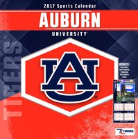 Turner Licensing Sport 2017 Auburn Tigers Team Wall Calendar, 12"X12" (17998011797)