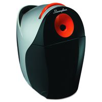 Swingline Electric Pencil Sharpener, Optima, Fits Six Different Pencil Sizes, Black/Orange (29968)