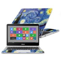 MightySkins Skin Compatible with Asus Chromebook Flip C302CA 12.5" (2016) - Starry Night | Protective, Durable, and Unique Vinyl Decal wrap Cover | Easy to Apply, Remove | Made in The USA