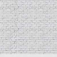 KonPon 8x8ft Seamless White Brick Wall Backdrop for Photography Brick Backdrop Photo Props Brick Paper Background KP-248