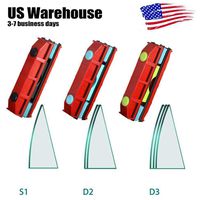 US Stock S1/D2/D3 Magnetic Glazed Wiper Cleaner Double Side Brushes Glass Cleaning Tool (S-1 :for Single Glazed Windows)