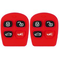 qualitykeylessplus Two Replacement 4 Button Trunk Rubber Pads for Kia Remote Key Fob with Free KEYTAG
