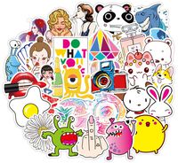 Honch Cute Lovely Blink Shiny Stickers Pack 50 Pcs Suitcase Cartoon Aesthetic Stickers Vinyl Decals for Teens Girls Laptop Bumper Helmet Ipad Car Luggage Water Bottle