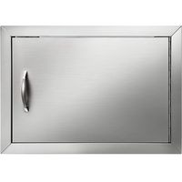 Mophorn BBQ Access Door 20W x 14H BBQ Island/Outdoor Kitchen Access Doors 304 Grade Brushed Stainless Steel Heavy Duty