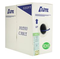 Infinity Cable Audio Cable, 14 AWG 2 Conductor, 100% Pure Copper, PVC Jacket, 500ft Bulk Cable, Blue