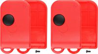 KeylessOption Keyless Entry Remote Car Key Fob Case Shell Button Pad Red Cover for Ferrari 355 360 F430 Porsche 911LXP RKY 112 116 (Pack of 2)