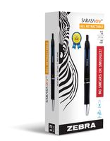 Zebra Sarasa Dry X1 Retractable Gel Ink Pens, Medium Point 0.7mm, Blue Rapid Dry Ink, 12-Count