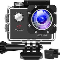 Victure AC400 Action Camera 1080P WiFi Sports Cam 30M Waterproof Underwater Camcorder with dual Rechargeable Batteries and Mounting Accessories Kits