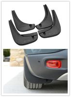 Dwindish Black Front & Rear Deluxe Car Fender Molded Splash Guards Mud Flaps Cover for 2015 UP Jeep Renegade with Logo