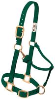 Weaver Leather Original Adjustable Nylon Horse Halter, Suckling, Hunter Green