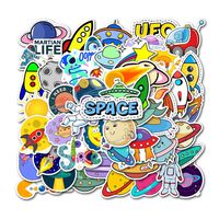 MSOLE 50PCS Celestial Planet Vsco Stickers for Water Bottles Laptop Hydroflasks Mac Phone Guitar Cute Waterproof Aesthetic Trendy Decal Stickers for Kids Teens Boys Teacher