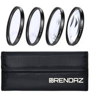 BRENDAZ (58mm) +1 +2 +4 +10 Close-Up Macro Filter Set with Pouch for CANON Rebel T6i T6 T6s T5i T5 T4i T3i T2i T1i XT XTi XSi, EOS 750D 760D 650D 600D 550D and with all Lenses with a 58mm Filter Size