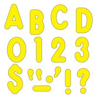 TREND enterprises, Inc. T-79414 Yellow 7" Billboard Uppercase Ready Letters