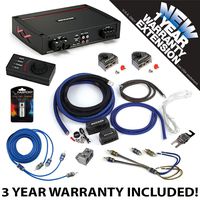 Kicker 44KXA16001 Car Audio Sub Amp KXA1600.1 & 1/0 GA Amplifier Accessory Kit - 3 Year Warranty!