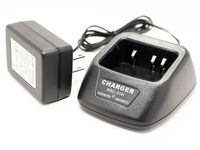 Upstart Battery Replacement for Kenwood TK-280 Charger with EU Adapter - Compatible with Kenwood KNB-17A Two-Way Radio Chargers (100-240V)