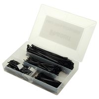 Panduit KP-506A-0 Cable Tie Kit, Plastic Box, Cable Ties, Mounts, Weather Resistant Nylon 6.6