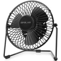 OPOLAR 5-Inch USB Desk Fan, Portable Mini Personal Fan with Two Speed-Settings, Super Quiet, Metal Design, 360° Up and Down, Perfect for Home, Office