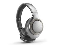 Cleer Flow Bluetooth Wireless Headphones, Hybrid Noise-Cancelling, Over-Ear, Auto-Pause - Silver