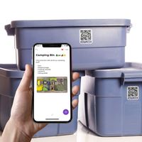 Outlinx Smart Stickers - The Original Pack of 6 Stickers | Easy-to-Use Storage and Organization Labels | for Easier Move, Clutter Removal, IT Labeling. | on iOS & Android | for Home and Business