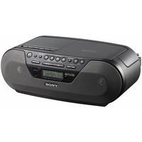 Sony CFD-S07 AM/FM Radio Cassette Player CD-R/RW with MP3 Playback (Black)