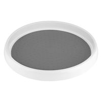 Homeries Lazy Susan Turntable (9 Inch) - Single Round Rotating Kitchen Spice Organizer for Cabinets, Pantry, Bathroom, Refrigerator - Non-Skid Surface & Rimmed Edge 1 Pack