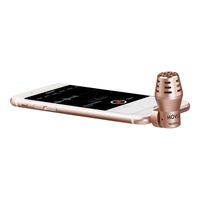 Movo MA200 Omni-Directional Calibrated TRRS Condenser Microphone for Apple iPhone, iPod Touch, iPad (Rose Gold)