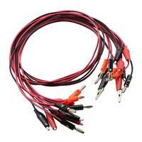 Nxtop Good Quality 6 Groups 1M Test Leads Set with Alligator Clips Double-ended Jumper Wires