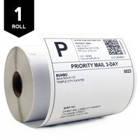 Buhbo DYMO 4XL Compatible 4" x 6" Shipping Label 1744907, White (220 Per Roll)