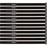 Reusable Hook Loop Cinch Straps, Adjustable, All-Purpose Cinching Cable Ties 24 inch x 1 inch, Fastening Tie Down Strap for Heavy Duty Cable Management & More, 12 Pack, Black