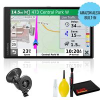 Garmin DriveSmart 65 Navigator with Amazon Alexa Bundled with Cleaning Kit