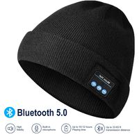 Bluetooth Hat, Rechargeable Unisex Bluetooth Beanie, mens gifts with Control Panel, Removable Wireless Earphone hat, Charges via USB, Unique & Delightful for Your Friends, birthday gifts for men women