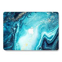 One Micron Compatible MacBook Air 11 Inch Case Plastic Pattern Hard Case Shell Compatible MacBook Air 11.6 Inch (Model: A1465 and A1370)-Ocean Blue Marble#1