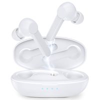 True Wireless Earbuds, Knpaimly Bluetooth 5.0 Headphones, TWS Stereo in- Ear Wireless Earbuds Built-in Mic Single/Twin Mode (Easy-Pair, IPX5, 40 hrs Playtime, Smart Touch)