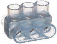 Morris Products 97394 Multi-Cable Connector, Insulated, Dual Entry, Clear, 3 Ports, 250 - 6 Wire Range