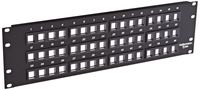 Hellermann Tyton P108-48-MOD Modular Patch Panel 48 Port, 3U, Steel, Black