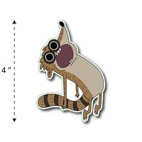 (TK-200) Regular Show | Rigby - Waterproof Vinyl Sticker for Laptops Tablets Cars Motocycles Bicycle Skateboard Luggage Or Any Flat Surface (4")