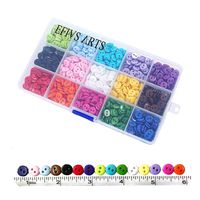 Efivs Arts 1125 pcs 0.35"(9mm) 2 Hole Sewing Flatback Resin Buttons for Sewing DIY Crafts Scrapbooking Children's Manual Project, 15 Colors