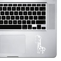 StickAny Palm Series Giraffe Cartoon Sticker for MacBook Pro, Chromebook, and Laptops (White)