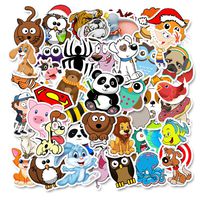 iMapo Cartoon Stickers, 50 Pcs Cute Animals Sticker for Water Bottle Laptop Motorcycle Skateboard Anime Stickers Decals, Gift for Toddlers Children Teen (50 Pcs Funny Animals)